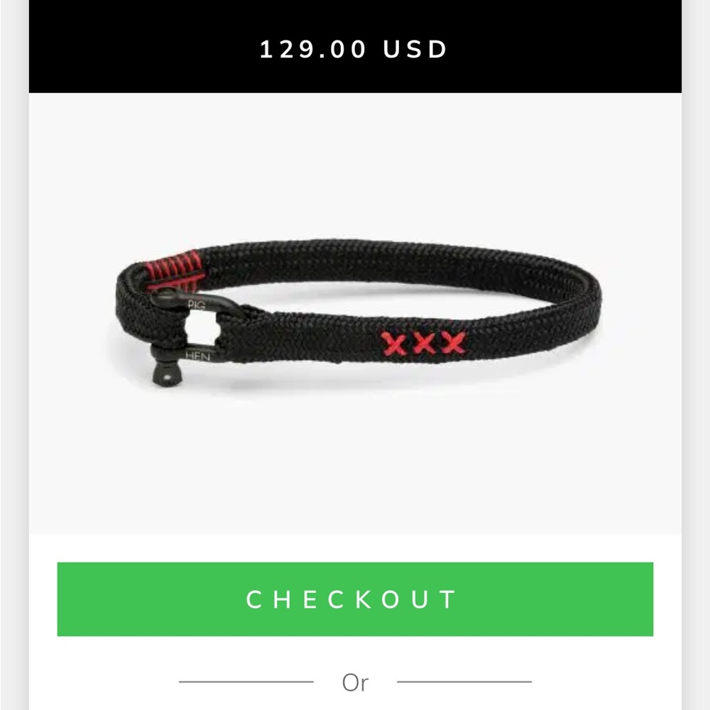 Black and Red Men's Bracelet